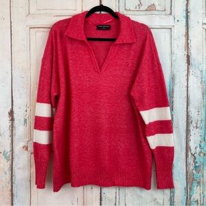Lane Bryant Red V-Neck Wool Blend Sweater Women’s 14/16